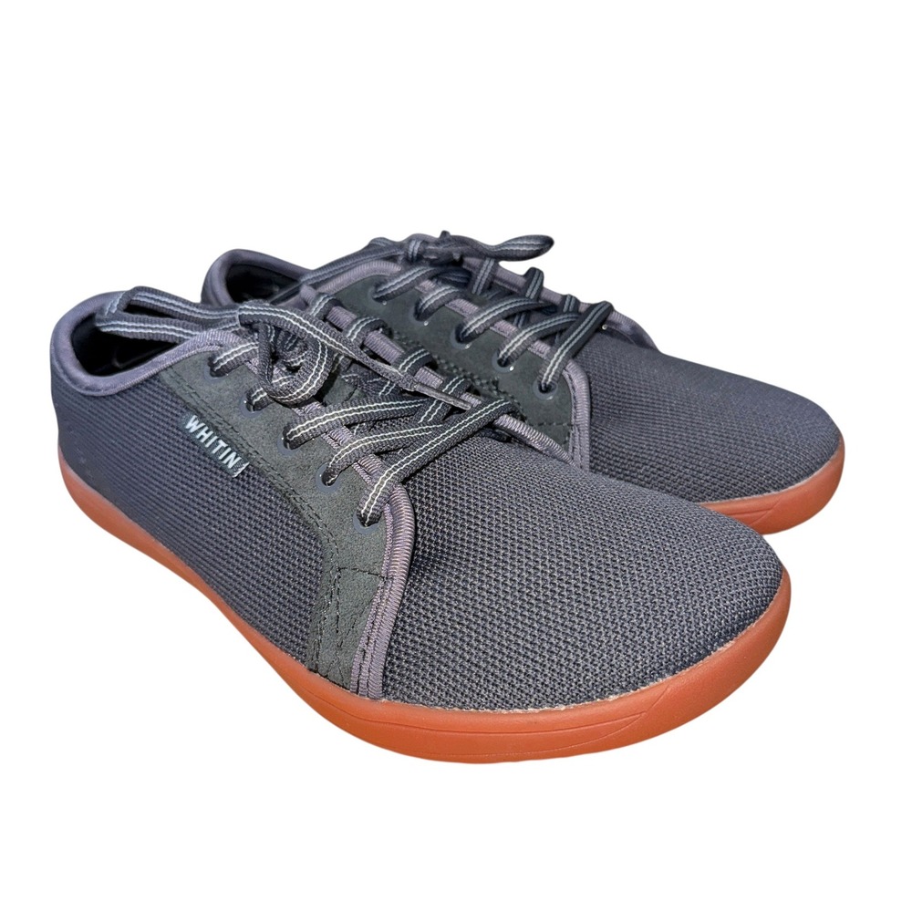 WHITIN Minimalist Barefoot Sneakers Gray Mens US 8-8.5/EU 41 Wide Pre-Owned Shoe